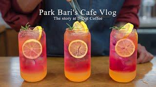 cafe vlog  봄을 부르는 핑크빛 에이드   카페 브이로그  asmr  개인카페  음료제조