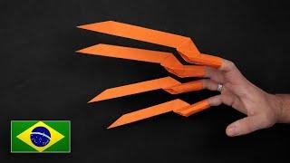 Origami Garras  Lâminas de Dedo - Instruções em Português PT-BR @torself