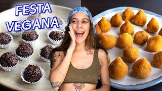  KIT FESTA VEGANA Brigadeiro Bolinha de QUEIJO Coxinha de FRANGO