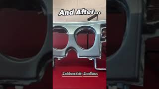 Before and After Oldsmobile Cutlass Dash Pad Restoration #Shorts #cutlasssupreme #oldsmobile