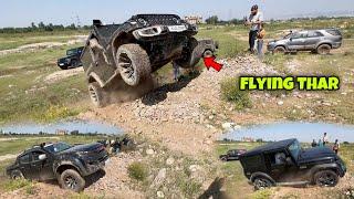 Thar with 22 alloys flying like a toy car  My lifes most extreme offroad