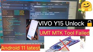 VIVO Y15 Pattern Unlock  Hard Reset Not working  vivo 1901 UMT MTK Tool Failed Android 11
