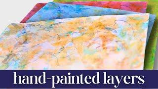 Hand-Painted Layers For Mixed Media Backgrounds - They’re Lucious