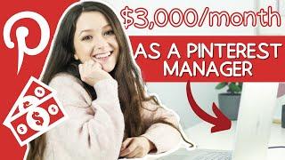 $3000month as a Pinterest Manager. How I do it.