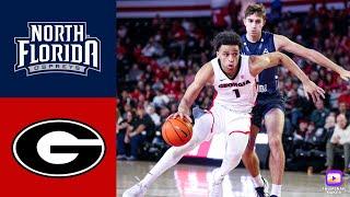 Georgia Hoops Highlights vs North Florida  2023 College Basketball Highlights  122223