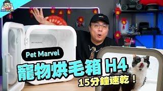 貓貓狗狗洗澡神器！Pet Marvel 寵物烘毛箱 H4 開箱分享