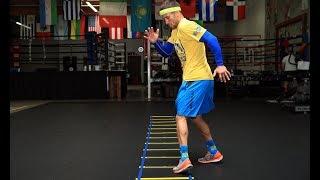 Fastest Feet In Boxing LOMACHENKO Footwork Drill  Ломаченко. Самые быстрые ноги в боксе.