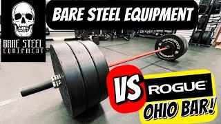 Bare Steel Blue Collar Barbell goes against the Rogue Ohio bar  Garage Gym Reviews  Home gym Tips.