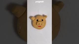 돼지 철아따  pig plate ice cream #asmr #clay #colormixing #철아따 #철판아이스크림따라하기 #철판아이스크림