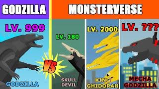 Godzilla vs MonsterVerse Kaiju Level Challenge Rampage  Kaiju Animation