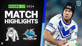 NRL 2024  Bulldogs v Sharks  Match Highlights