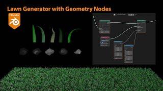 Lawn Generator Geometry Nodes Blender Grass Tutorial