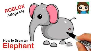 How to Draw an Elephant  Roblox Adopt Me Pet