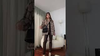 How to Style Leather Pants & Leggings  Winter Outfit Ideas  petite style #howtostyle #styleinspo