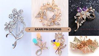 Elegant Saree Pin & Brooch Designs for Every Occasion  sari pin designs #brooch#broochpin #brooches