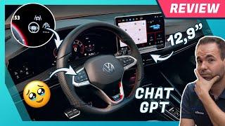 VW Golf 8 Facelift Cockpit im Test - Lenkrad mit TASTEN neues Infotainment & Chat GPT ausprobiert