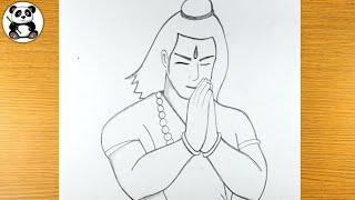 Bhagwan shri ram pencil drawing  taposhiarts  hindu gods