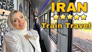 IRANs 5-Star Train Travel Vlog Fadak Train Tehran to Mashhad Trip ایران