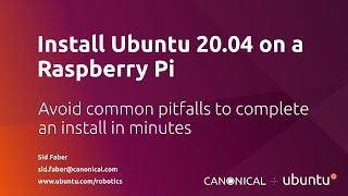 Install Ubuntu 20.04 on a Raspberry Pi