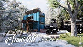 Snowfall - Tiny House  Lumion 9 pro  3D Walkthrough  Design By - Sanjay  SketchUp