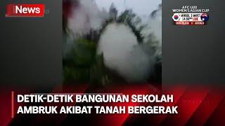 Detik-Detik Bangunan Sekolah di Bandung Barat Ambruk Akibat Tanah Bergerak - iNews Pagi 0103