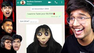 SCARING YOUTUBERS with *SCARIEST* WHATSAPP MESSAGES