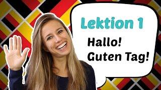 GERMAN LESSON 1 Learn German for Beginners - German Greetings 