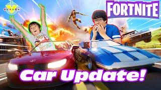 Ryan using ONLY VEHICLES in FORNITE Let’s Play Fortnite with Ryan’s Daddy