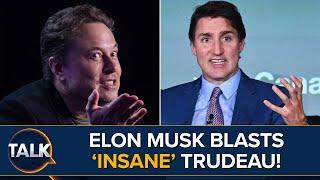 Elon Musk Calls Out Justin Trudeau’s “Insane” Attack on Canadians Free Speech