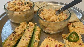 Southern Pimento Cheese Spread  Easy 5 Ingredient Recipe #pimentocheese