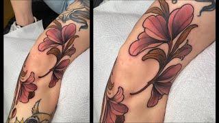 Tattoo Timelapse- Neotraditional Floral