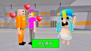 SECRET UPDATE  PRISONER FALL IN LOVE WITH BABY POLICE GIRL? SCARY OBBY ROBLOX #roblox #obby
