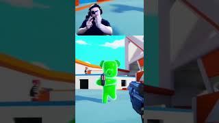 REVIEW MAP BARU FPS STUMBLE GUYS RESMI COLLAB SAMA NERF KEREN PARAH  #shorts #stumbleguys