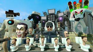 NEW MECHA TV MAN ARMY VS ALL SKIBIDI TOILET BOSSES VS CORRUPTED SPEAKERMAN BOSSES In Garrys Mod