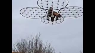 Flying chair with 76 motors and 35kg..