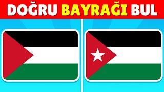 DOĞRU BAYRAĞI BUL Ülkelerin Bayrağını TAHMİN ET  Ülke Bulmaca