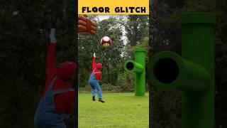 There is a bugged floor collision in Super Mario real life #lokman #funny #glitch
