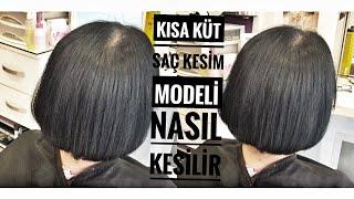 Kısa Küt Saç Kesim Modeli  Nasıl Kesilir