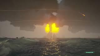 Sea of Thieves Volcano eruption sunrise