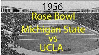 1956 Rose Bowl Michigan State vs UCLA College Football