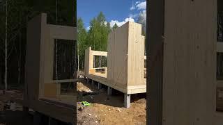 Строительство дома из мхм панелей #строительстводома #загородныйдом #дача