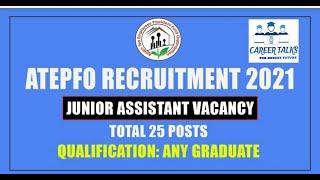 ATEPFO Recruitment 2021.