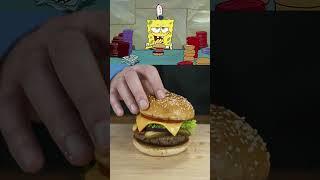 Spongebobs Krabby Patty Extra Onions One Crying Johnny coming up #spongebob #krabbypatty #burger