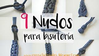 Cómo hacer nueve nudos de bisutería distintos FÁCIL 15     +10000 SUSCRIPTORES #55