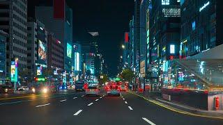 Seoul Night Drive   Downtown Vibes  Chill Lofi Hiphop Beats  POV 4K HDR