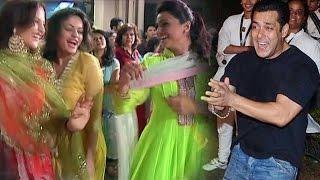 Salman Khan Dances With Elli Avram Daisy Shah @ Ganesh Visarjan Miraunuk 2015