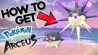 HOW TO GET HISUIAN QWILFISH and OVERQWIL in POKEMON LEGENDS ARCEUS