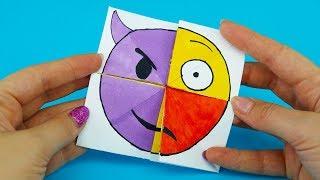 Emoji Diy Paper Magic Card  Face Changer Tutorial