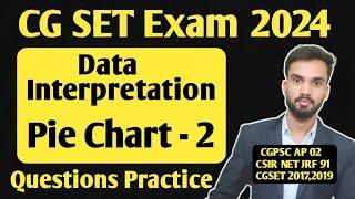 Pie Chart I Data Interpretation I Question Practice I CG SET Exam Paper I 2024