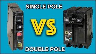 What is the Difference Between Single Pole and Double Pole Circuit Breakers?